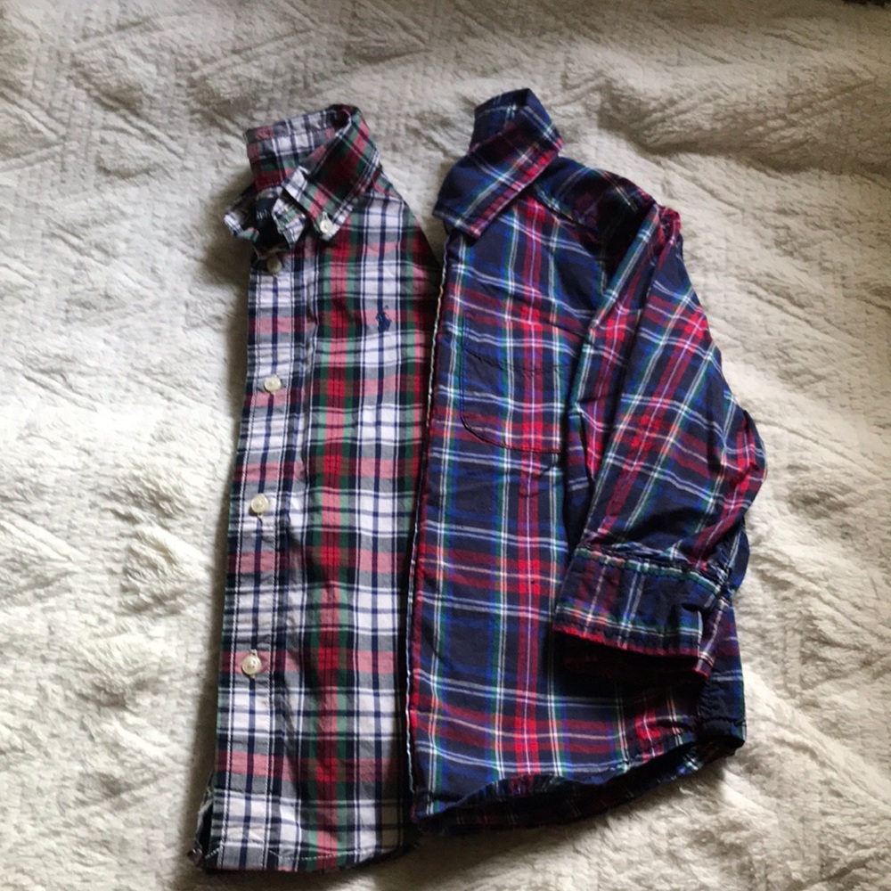 BUNDLE OF TWO BOYS BUTTON DOWN SHIRTS